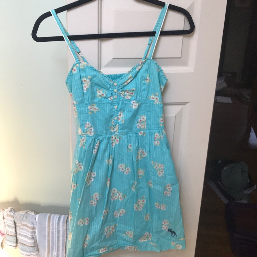 Beautiful blue flowered dress